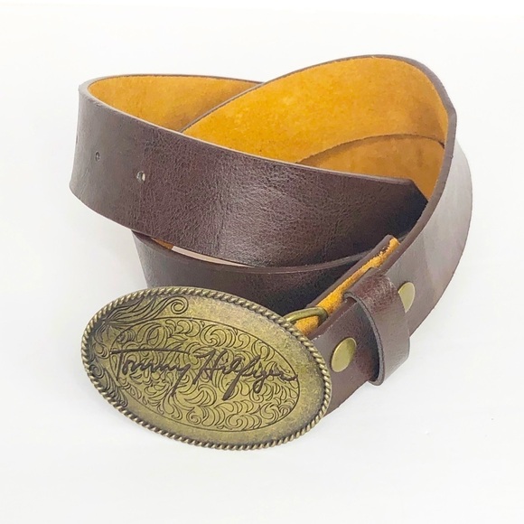 TOMMY Hilfiger brown leather belt - Picture 4 of 14